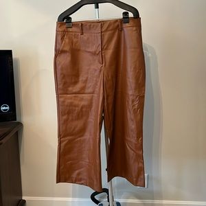 NWT-Gabrielle Union New York & Co faux leather cropped pants